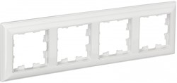IEK Brite Decor белый 3D-форма рамка 4 места BR-M42-12-K01 - фото 73762