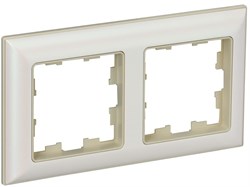 IEK Brite Decor жемчуг 3D-форма рамка 2-местная BR-M22-12-1-K10 - фото 73766