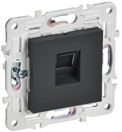 IEK SKANDY Графит Розетка компьютерная RJ45 кат.5E SK-K01G SK-K10-1-K53 - фото 73919