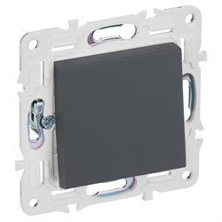 IEK SKANDY Графит Выключатель 1-клавишный перекрестный 10А SK-V03G SK-V13-0-10-K53 - фото 73975