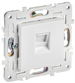 IEK SKANDY Арктический белый Розетка компьютерная RJ45 кат.6 SK-K02W SK-K10-2-K01 - фото 74085