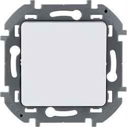 Legrand Inspiria белый переключатель без фиксации (кнопка) с Н.О./Н.З. контактом 6 A - 250 В 673690 - фото 74682