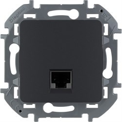 Legrand информационная розетка RJ 45 - категория 6 - UTP - Inspiria - антрацит 673833 - фото 74721