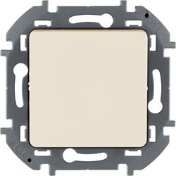 Legrand Inspiria слоновая кость переключатель без фиксации (кнопка) с Н.О./Н.З. контактом 6 A - 250 В 673691 - фото 74815