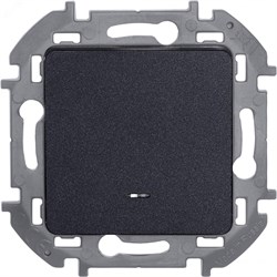 Переключатель 1-кл. Inspiria 10А IP20 250В 10AX с подсветкой / индикацией механизм антрацит Leg 673663 pe554696 - фото 74842