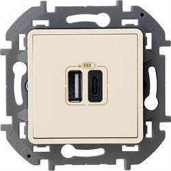 Зарядное устройство с двумя USB разьемами A C 240В/5В 3000мА INSPIRIA слоновая кость 673761 pe826504 - фото 74844