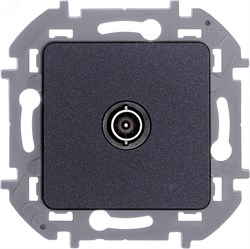 Розетка телевизионная оконечная TV Inspiria 10дБ 5-862мГц механизм антрацит Leg 673873 pe555877 - фото 74848