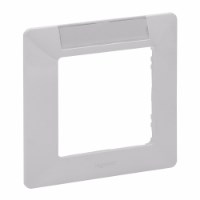 Legrand Etika белый рамка 1-ая с держателем для маркировки 672506 - фото 75054