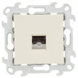 Simon 24 Слоновая кость Телефонная розетка RJ11, сл. кость 2410480-031 - фото 76076