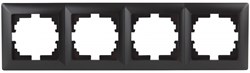 Intro 4-504-05 Рамка на 4 поста, СУ, Solo, антрацит (14/140/1680) Б0043428 - фото 76659