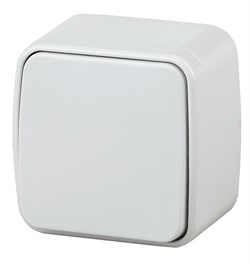 Intro Выключатель Polo 3-101-01 одноклавишный 10A-250В, IP20, ОУ, белый Б0053525 - фото 76667