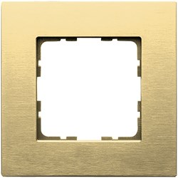 Jasmart Рамка 1-постовая, алюминий Champagne Gold G1001AG - фото 76885