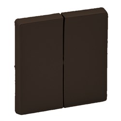 Legrand Valena Life Black лицевая панель для двухклавишного выключателя, антрацит. 756022 - фото 77094