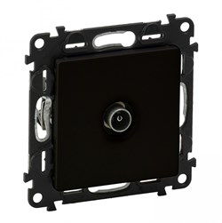 Legrand Valena Life Black розетка ТВ c топологией звезда 0-2400 МГц. С лицевой панелью, антрацит. 756351 - фото 77111