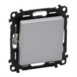 Legrand Valena Life алюминий переключатель 1-клавишный 10А 250В 752606 - фото 77119