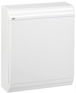 IEK PRIME Корпус пластиковый навесной ЩРН-П-24 белый/белая дверь IP41 MKP82-N-24-WD-41-10 - фото 77299