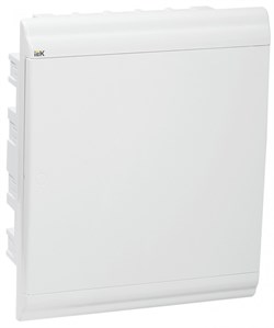 IEK PRIME Корпус пластиковый встраиваемый ЩРВ-П-24 белый/белая дверь IP41 MKP82-V-24-WD-41-10 - фото 77310