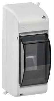 IEK KREPTA 3 Корпус пластиковый  КМПн 2/2IP30 белый откр.монтаж MKP42-N-02-30-20 - фото 77318