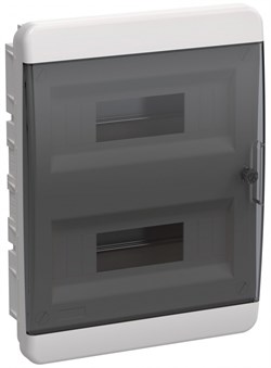 IEK TEKFOR Корпус пласт. ЩРВ-П-24 IP41 черн. прозр. дверь TF5-KP12-V-24-41-K01-K03 - фото 77322