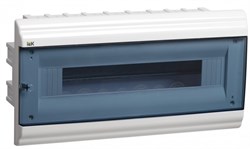 IEK PRIME Корпус пластиковый встраиваемый ЩРВ-П-18 белый IP41 MKP82-V-18-41-10 - фото 77353