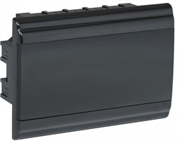 IEK PRIME Корпус пластиковый встраиваемый ЩРВ-П-12 черный IP41 MKP13-V-01-12-41-K02 - фото 77406