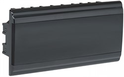 IEK PRIME Корпус пластиковый встраиваемый ЩРВ-П-18 черный IP41 MKP13-V-01-18-41-K02 - фото 77407