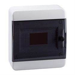 КЭАЗ Корпус пластиковый Навесной OptiBox P-BNK-2-08-IP41 Прозрачная черная дверь 117915 - фото 77492