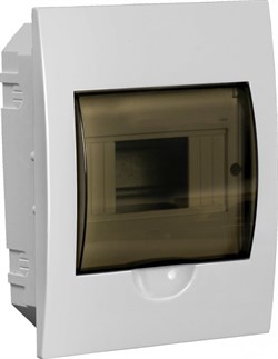 IEK GENERICA Корпус пластиковый ЩРВ-П-6 черн. прозр. дверь IP41 MKP12-V-06-41-G - фото 77643