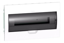 Systeme Electric EASY 9 Корпус встраиваемый с прозрачной дверью 1ряд/18мод, IP40, IK07, 63А, 2 клеммы EZ9E118S2FRU - фото 77865