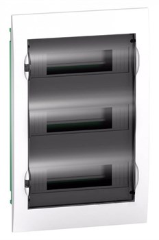 Systeme Electric EASY 9 Корпус встраиваемый с прозрачной дверью 3ряд/36мод, IP40, IK07, 63А, 2 клеммы EZ9E312S2FRU - фото 77873