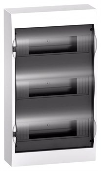 Systeme Electric EASY 9 Корпус навесной с прозрачной дверью 3ряд/36мод, IP40, IK07, 80А, 2 клеммы EZ9E312S2SRU - фото 77874