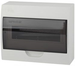 ЭРА Пластиковый бокс навесной BOXS12_E ЩРН-П-12 SIMPLE без шин Б0047723 - фото 77929