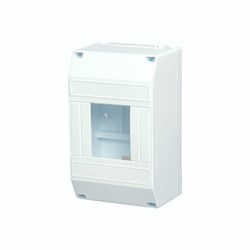 Бокс пластиковый КМПн 1/4 IP20 белый инд. штрих-код Rexant 11-0114 - фото 77970