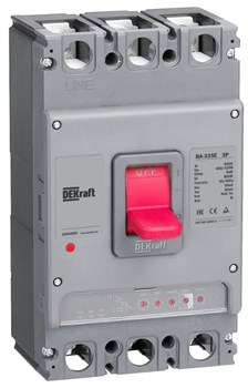 Dekraft Силовой автоматический выключатель с электрон. расц. 3P 800А 50кА ВА-336E 22508DEK - фото 79249