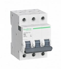 Systeme Electric City9 Set Автоматический выключатель (АВ) B 63А 3P 4.5kA 400В C9F14363 - фото 80221