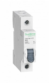 Systeme Electric City9 Set Автоматический выключатель (АВ) B 25А 1P 4.5kA 230В C9F14125 - фото 80227