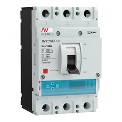 EKF Averes Автоматический выключатель AV POWER-1/3 160А 50kA ETU6.2 mccb-13-160-6.2-av - фото 80525