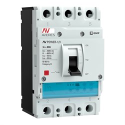 EKF Автоматический выключатель AV POWER-1/3 3Р 63А 50kA ETU2.0 AVERES mccb-13-63-2.0-av - фото 80967