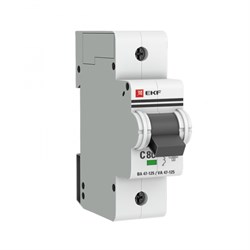 EKF PROxima ВА 47-125 Автоматический выключатель  (С) 1P 80А 15кА mcb47125-1-80C - фото 81045