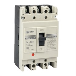 EKF PROxima Выключатель автоматический ВА-99М 100/20А 4P 5In 35кА mccb99-4P5In100-20m - фото 81614