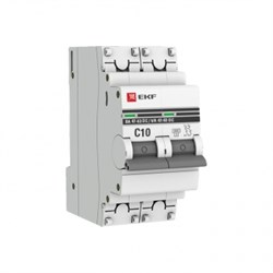 EKF PROxima Автоматический выключатель 2P 25А (C) 6кА ВА 47-63 DC mcb4763-DC-2-25C-pro - фото 81624