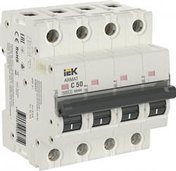 IEK ARMAT Автоматический выключатель M06N 4P C 50А AR-M06N-4-C050 - фото 82595