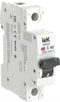 IEK ARMAT Автоматический выключатель M06N-DC 1P C 40А AR-M06N-1-C040DC - фото 82809