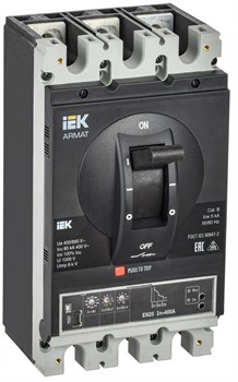 IEK ARMAT Автоматический выключатель в литом корпусе 3P H 85кА 400А эл. станд. AR-MCCB-3H-085-0400A-ELSC - фото 82965