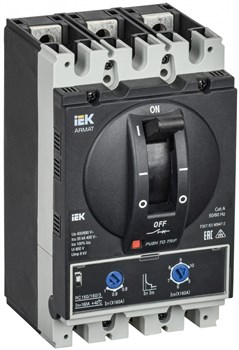 IEK ARMAT Автоматический выключатель в литом корпусе 3P D 35кА 160А ТМ рег. AR-MCCB-3D-035-0160A-ATUC - фото 82978