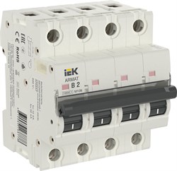 IEK ARMAT Автоматический выключатель M10N 4P B 2А AR-M10N-4-B002 - фото 83140
