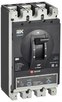IEK ARMAT Автоматический выключатель в литом корпусе 3P H 100кА 400А ТМ рег. AR-MCCB-3H-100-0400A-ATUC - фото 83673