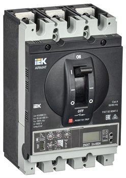 IEK ARMAT Автоматический выключатель в литом корпусе 3P H 85кА 250А эл. пр. AR-MCCB-3H-085-0250A-ELPC - фото 83674