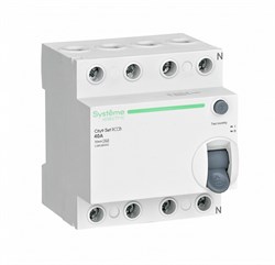 Systeme Electric City9 Set Выключатель дифференциального тока (ВДТ) 40А 4P 30мА Тип-AC 400В C9R36440 - фото 84264