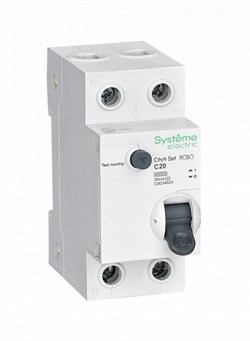 Systeme Electric City9 Set Авт. выкл. диф. тока (АВДТ) 1P+N С 20А 4.5kA 30мА Тип-AС 230В C9D34620 - фото 84812